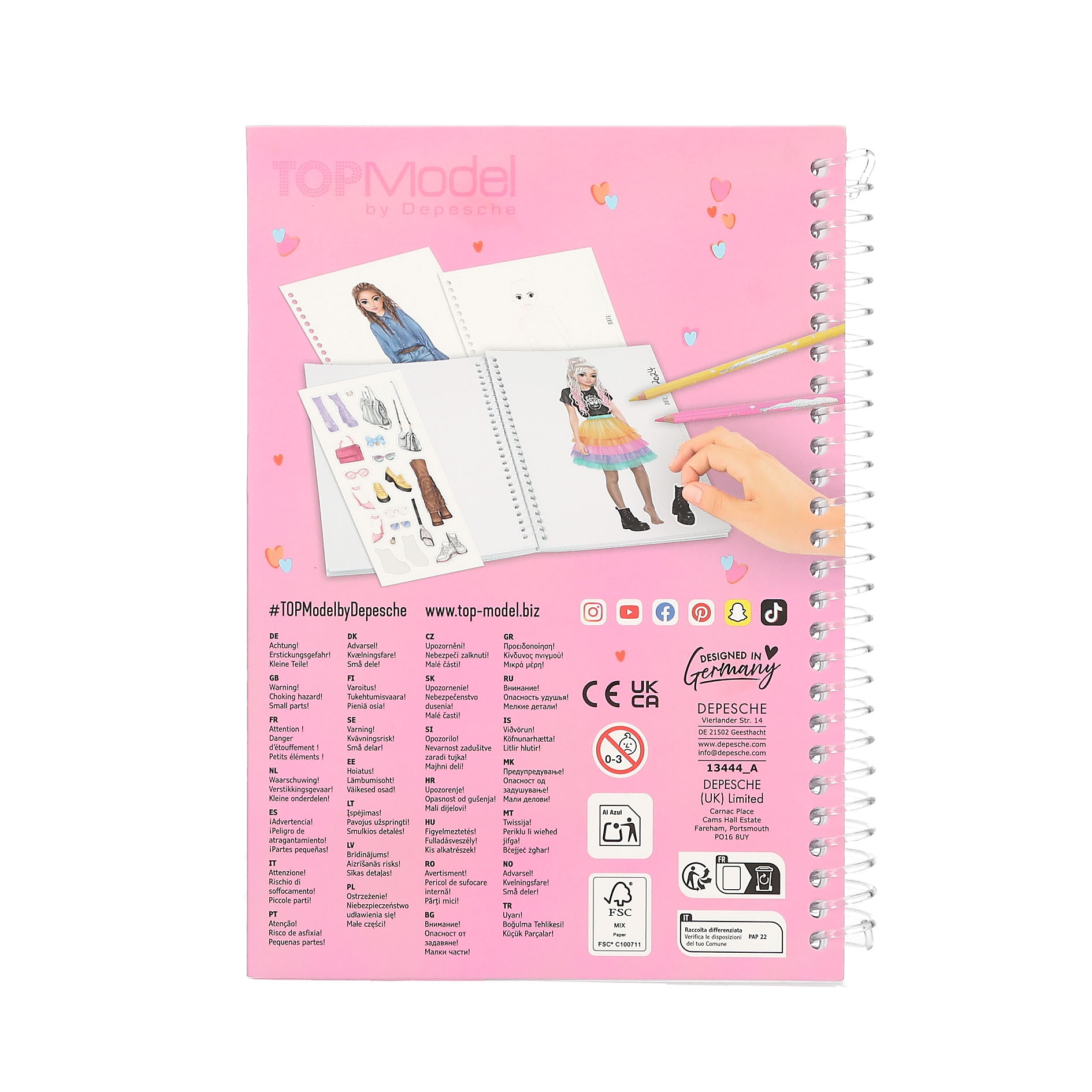 TopModel Pocket libro para colorear - Imagen 5