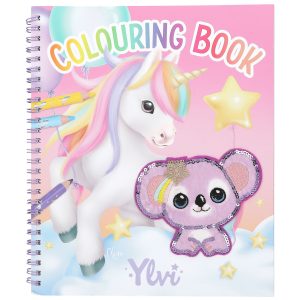 Ylvi libro de colorear con unicornio y lentejuelas Ylvi libro de colorear con unicornio y lentejuelas